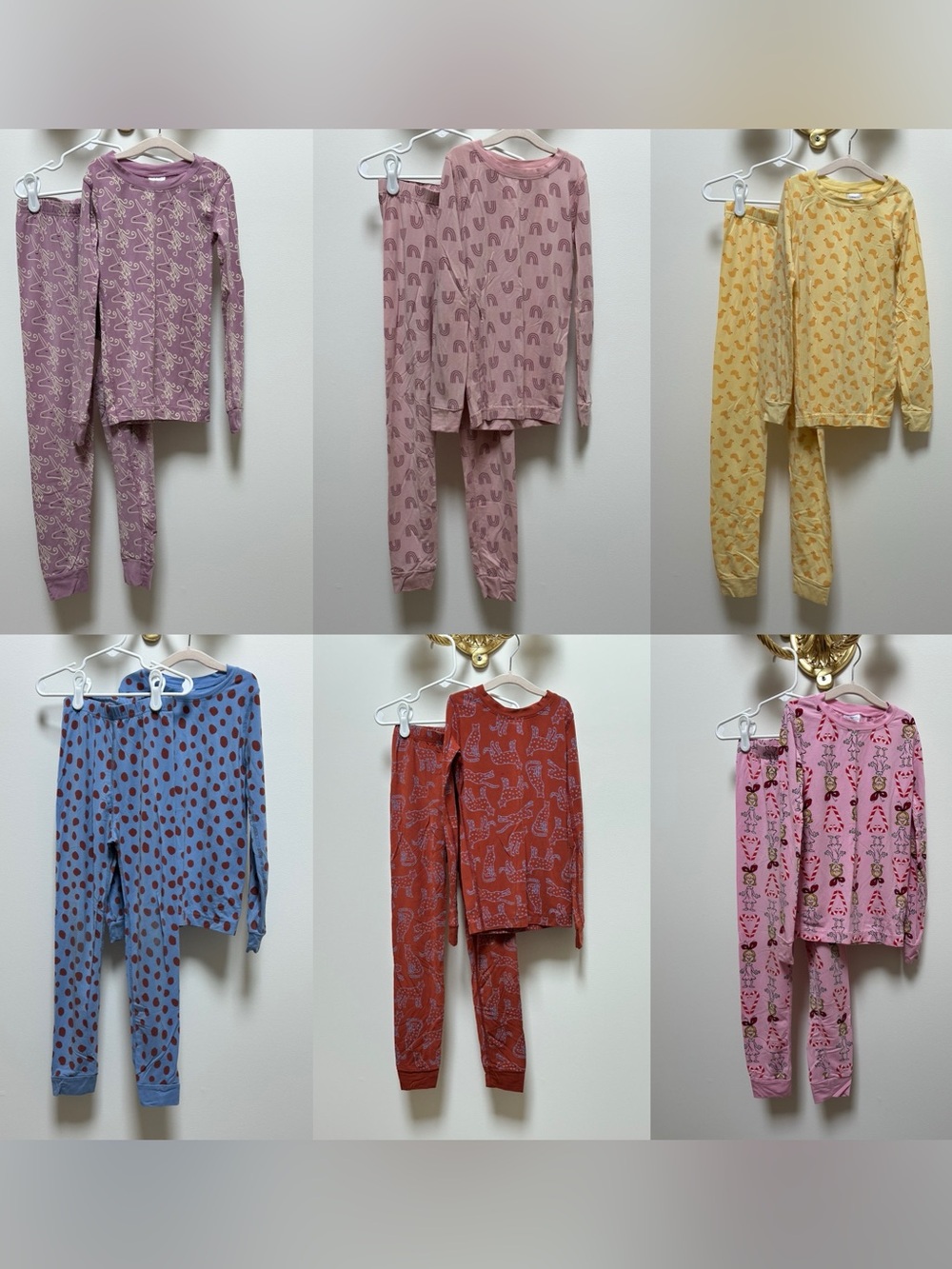 Hanna Andersson 6-Pc Pajama Lot Size 6-7 120cm HannaJams